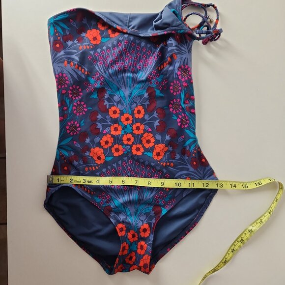 Marc Jacobs Maddy Botanical Floral One Shoulder One Piece Swimsuit XS - Picture 7 of 12